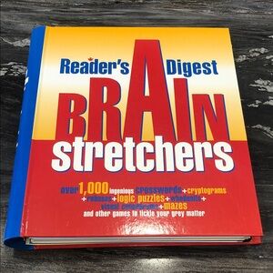 Reader's Digest Brain Stretchers Puzzle Book – Hardcover – 1000+ Puzzles – New